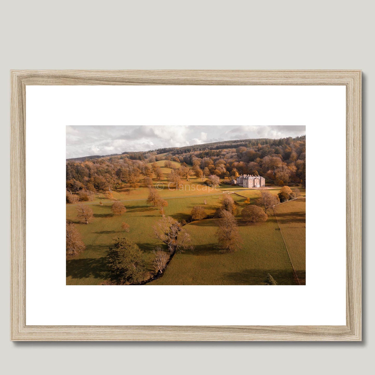 Clan Fergusson - Kilkerran House - Framed & Mounted Photo Print 16"x12" Natural