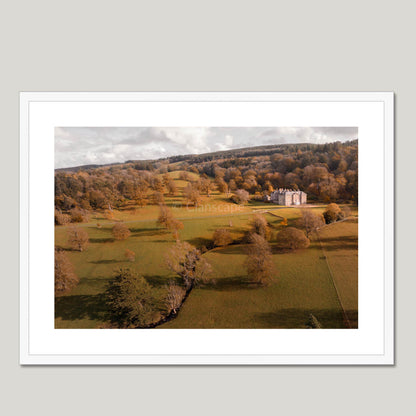 Clan Fergusson - Kilkerran House - Framed & Mounted Photo Print 28"x20" White