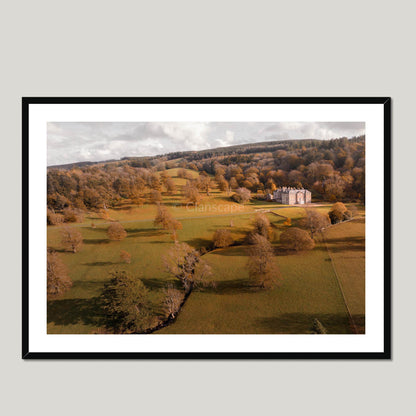 Clan Fergusson - Kilkerran House - Framed & Mounted Photo Print 40"x28" Black