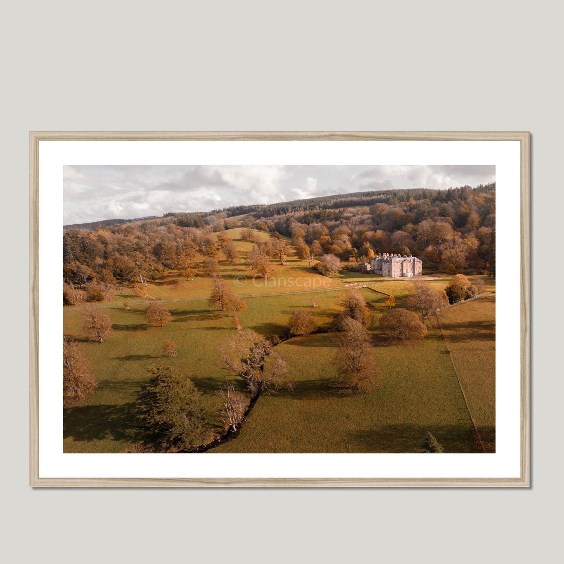 Clan Fergusson - Kilkerran House - Framed & Mounted Photo Print 40"x28" Natural