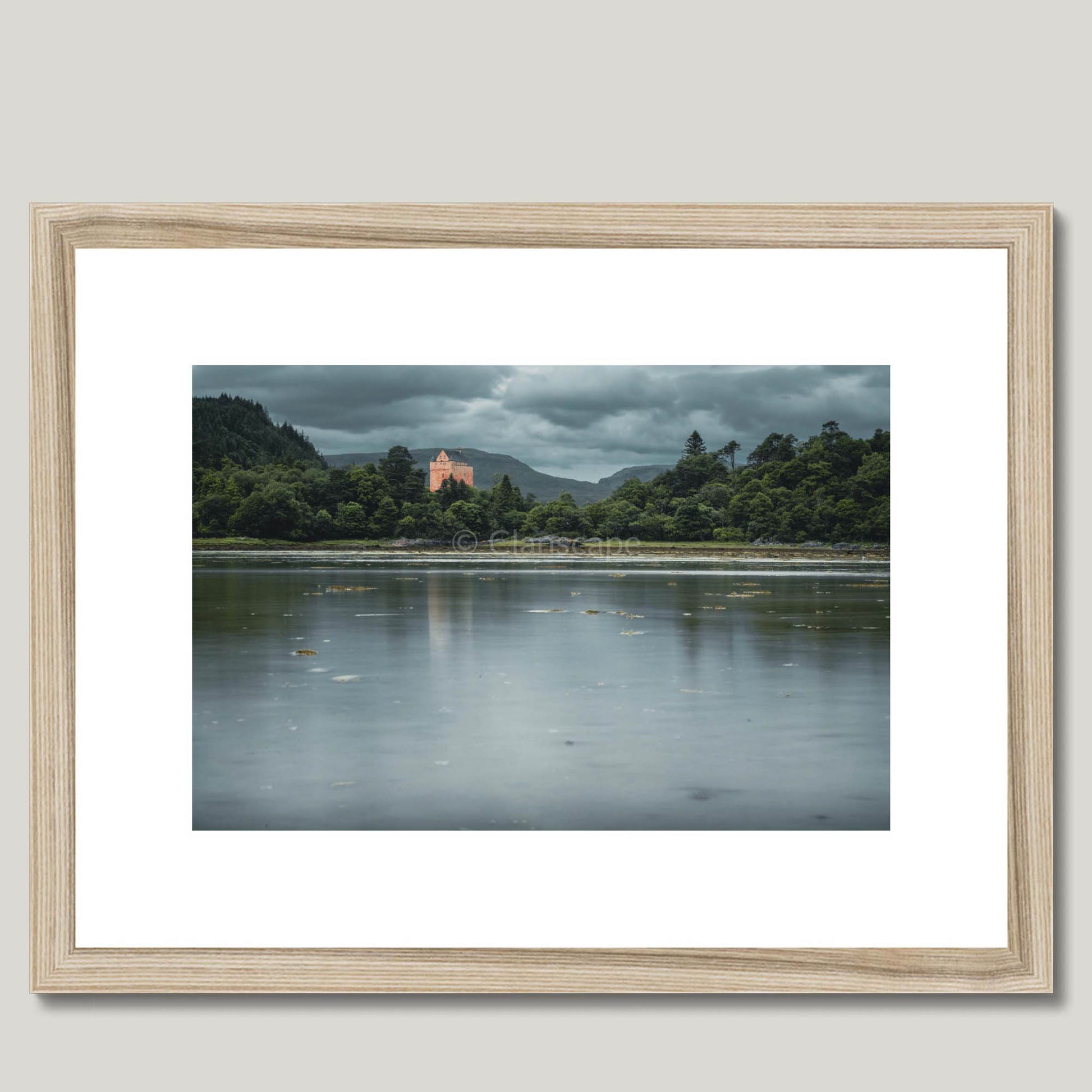 Clan MacInnes - Kinlochaline Castle - Framed & Mounted Photo Print 16"x12" Natural