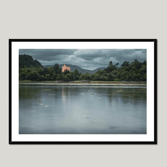 Clan Maclean - Kinlochaline Castle - Framed & Mounted Photo Print 40"x28" Black