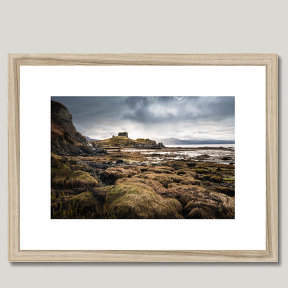 Clan MacLeod - Knock Castle - Framed & Mounted Photo Print 16"x12" Natural