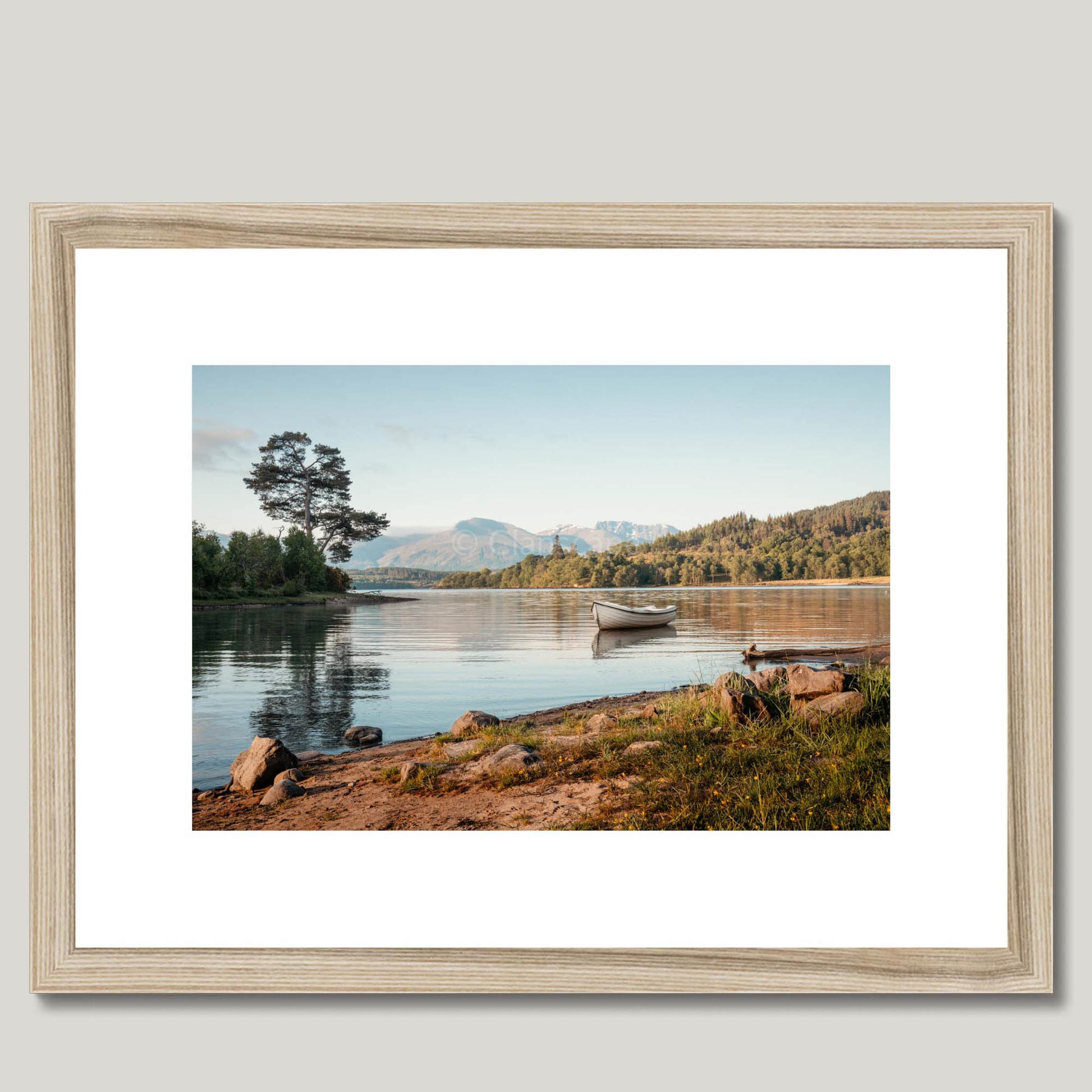 Clan Cameron - Loch Lochy - Framed & Mounted Photo Print 16"x12" Natural