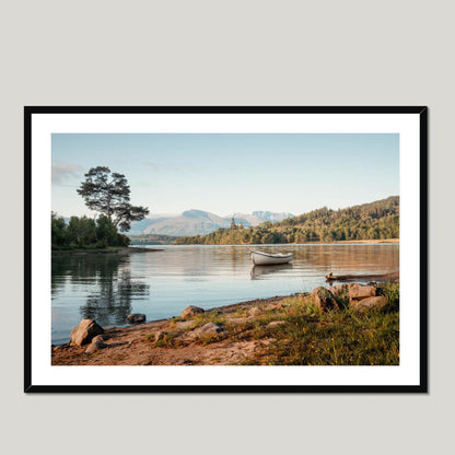 Clan Cameron - Loch Lochy - Framed & Mounted Photo Print 40"x28" Black