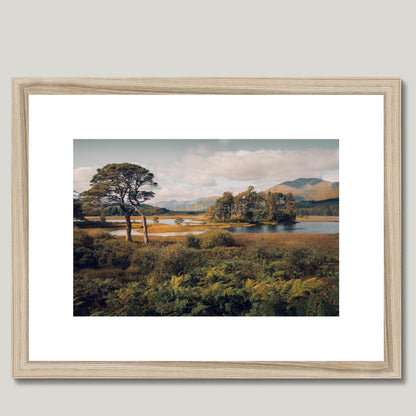 Clan Fletcher - Loch Tulla - Framed & Mounted Photo Print 16"x12" Natural