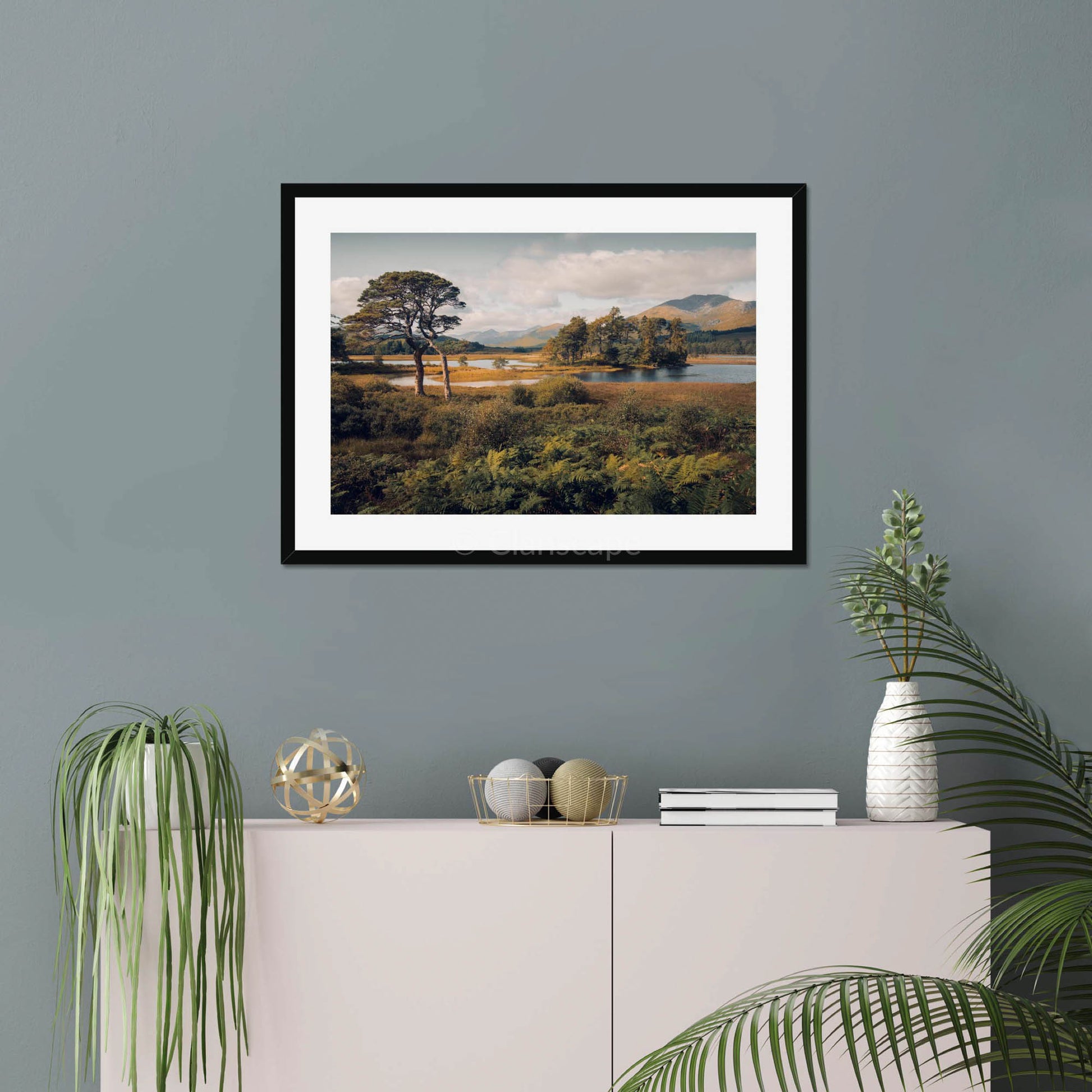 Clan Fletcher - Loch Tulla - Framed & Mounted Photo Print