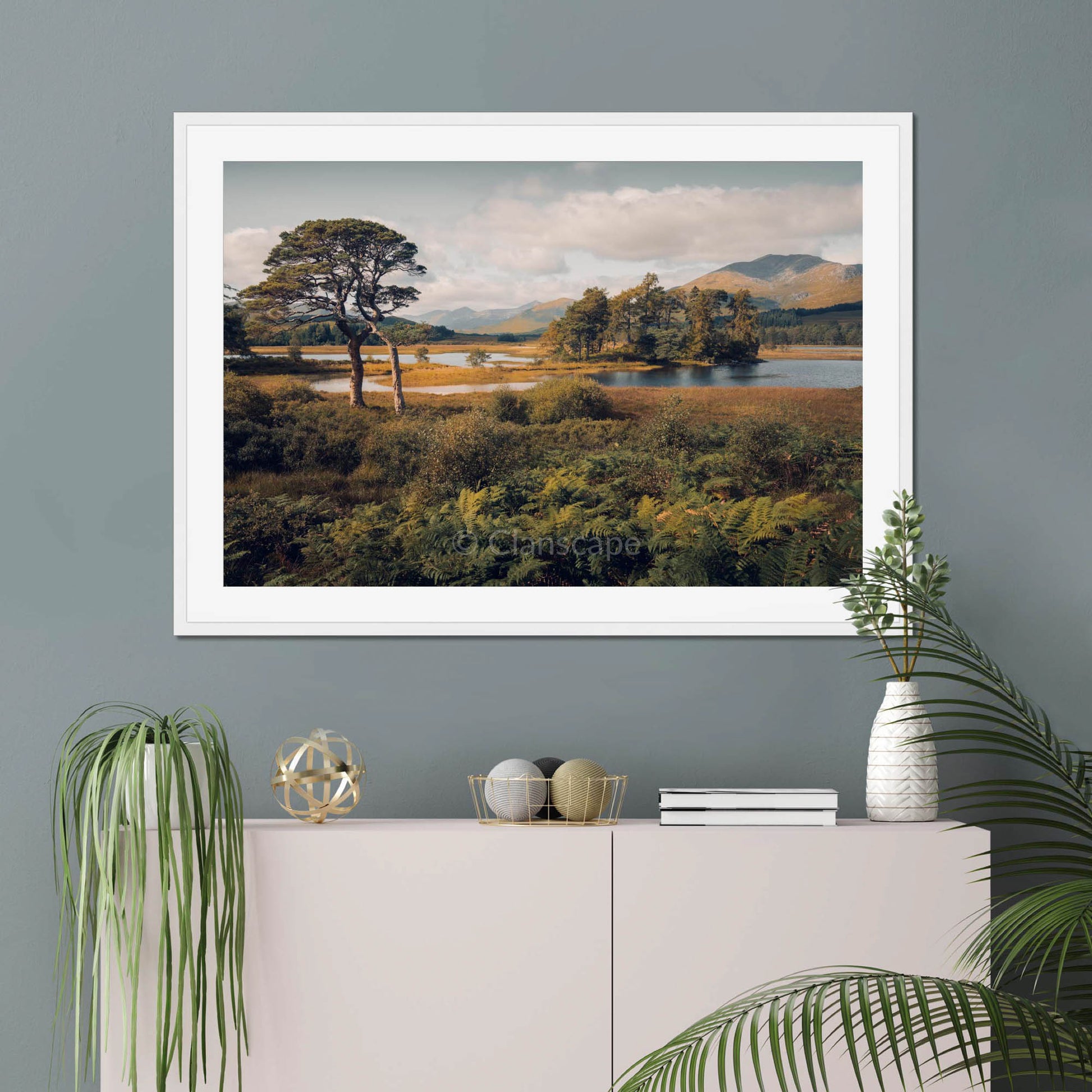 Clan Fletcher - Loch Tulla - Framed & Mounted Photo Print