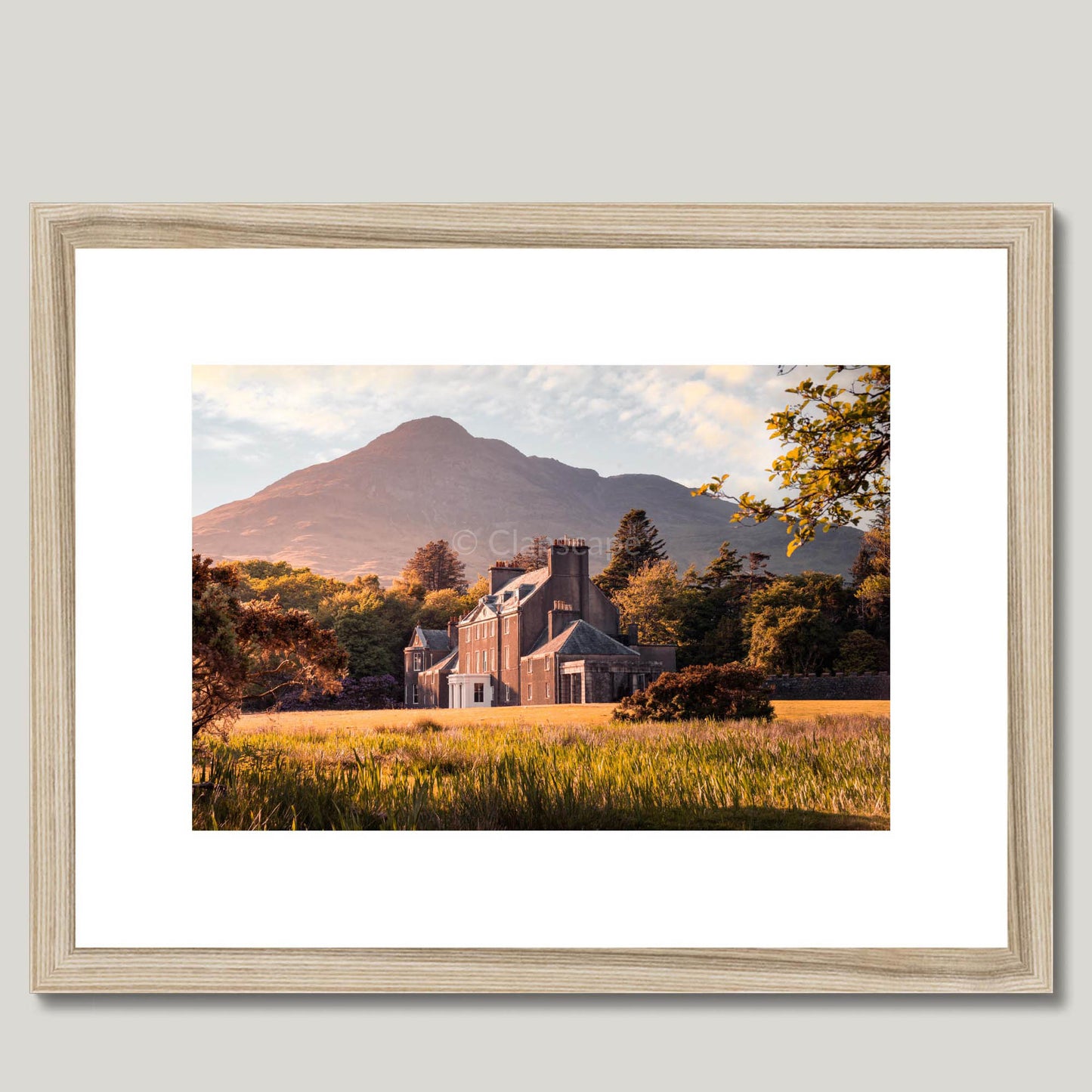 Clan MacLaine of Lochbuie - Lochbuie House - Framed & Mounted Photo Print 16"x12" Natural