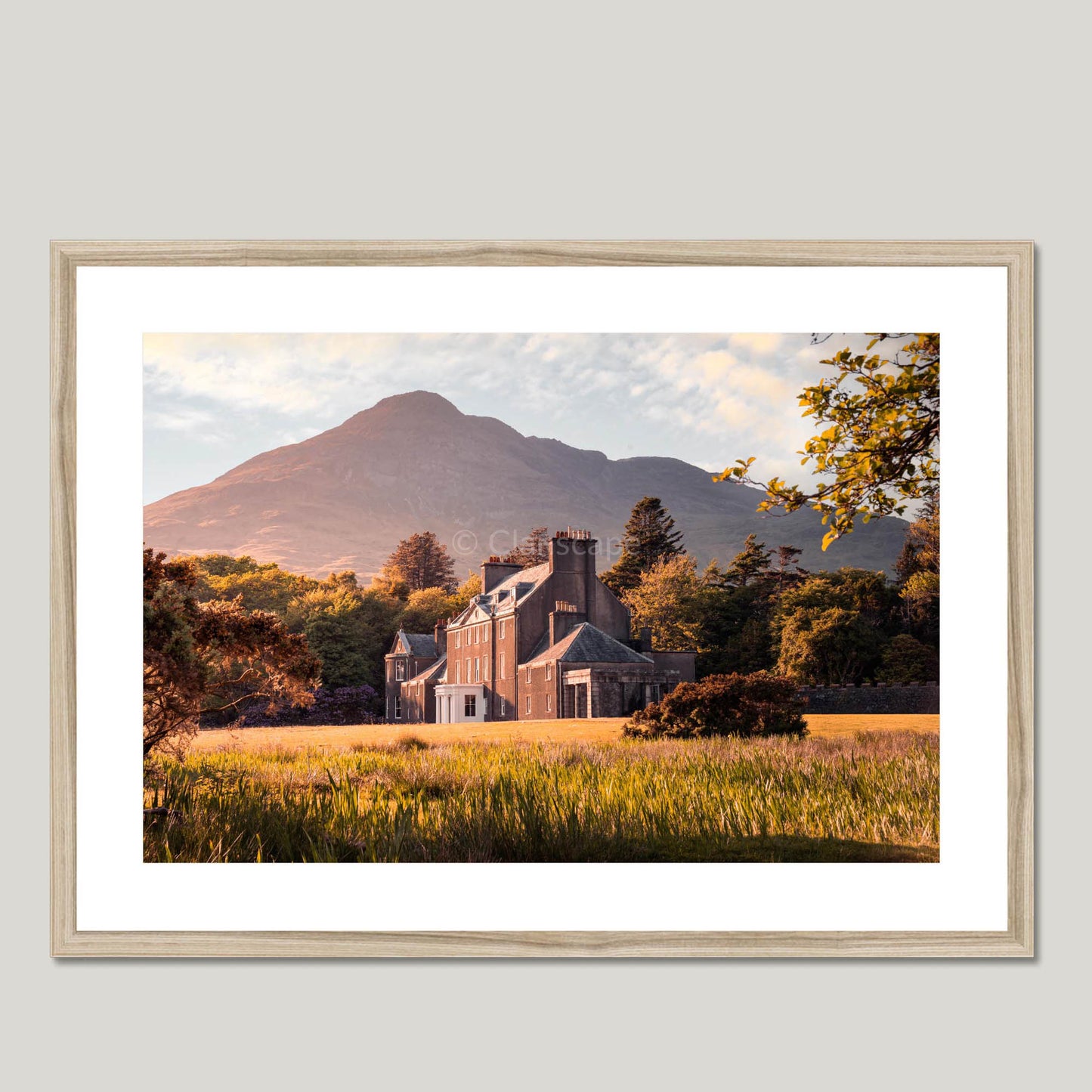 Clan MacLaine of Lochbuie - Lochbuie House - Framed & Mounted Photo Print 28"x20" Natural