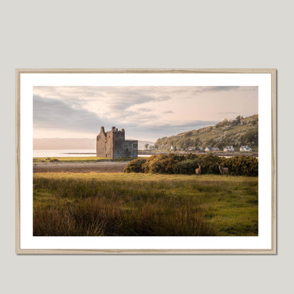 Clan Stewart - Lochranza Castle - Framed & Mounted Photo Print 40"x28" Natural