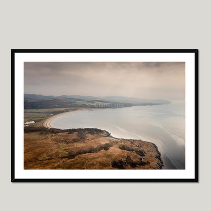 Clan MacEwan - MacEwan Castle (site of) - Framed & Mounted Photo Print 40"x28" Black