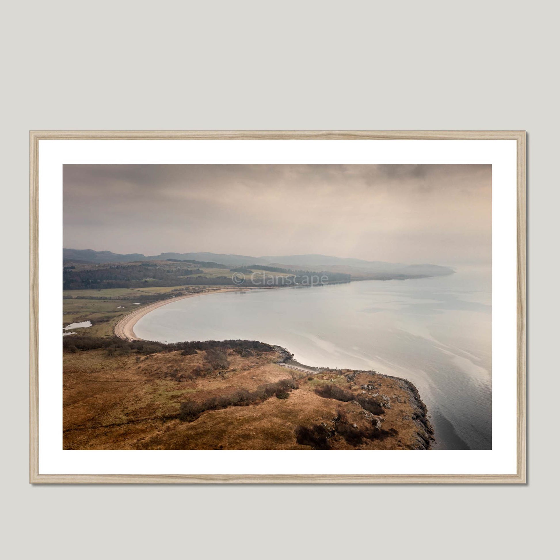 Clan MacEwan - MacEwan Castle (site of) - Framed & Mounted Photo Print 40"x28" Natural