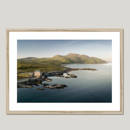 Clan MacDonald of Ardnamurchan - Mingary Castle - Framed & Mounted Photo Print 28"x20" Natural