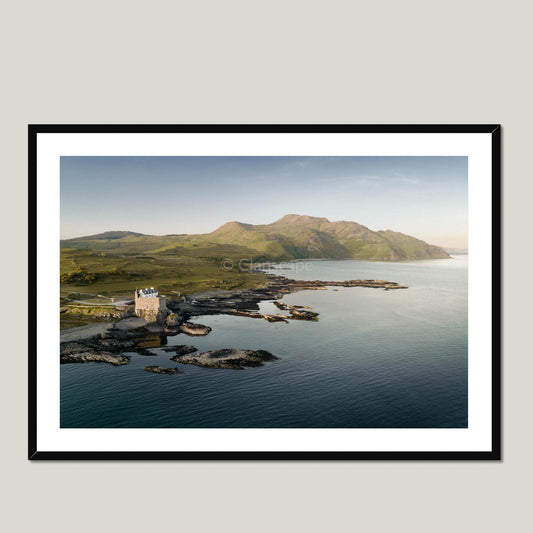 Clan Campbell - Mingary Castle - Framed & Mounted Photo Print 40"x28" Black