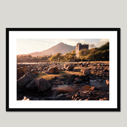 Clan MacLaine of Lochbuie - Moy Castle - Framed Photo Print 28"x20" Black