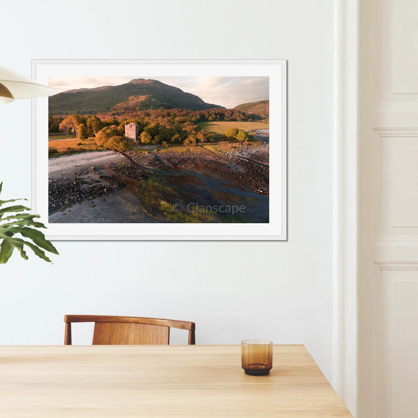 Clan MacLaine of Lochbuie - Moy Castle - Framed Aerial Photo Print