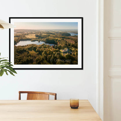 Clan Graham - Mugdock Castle - Framed Aerial Photo Print