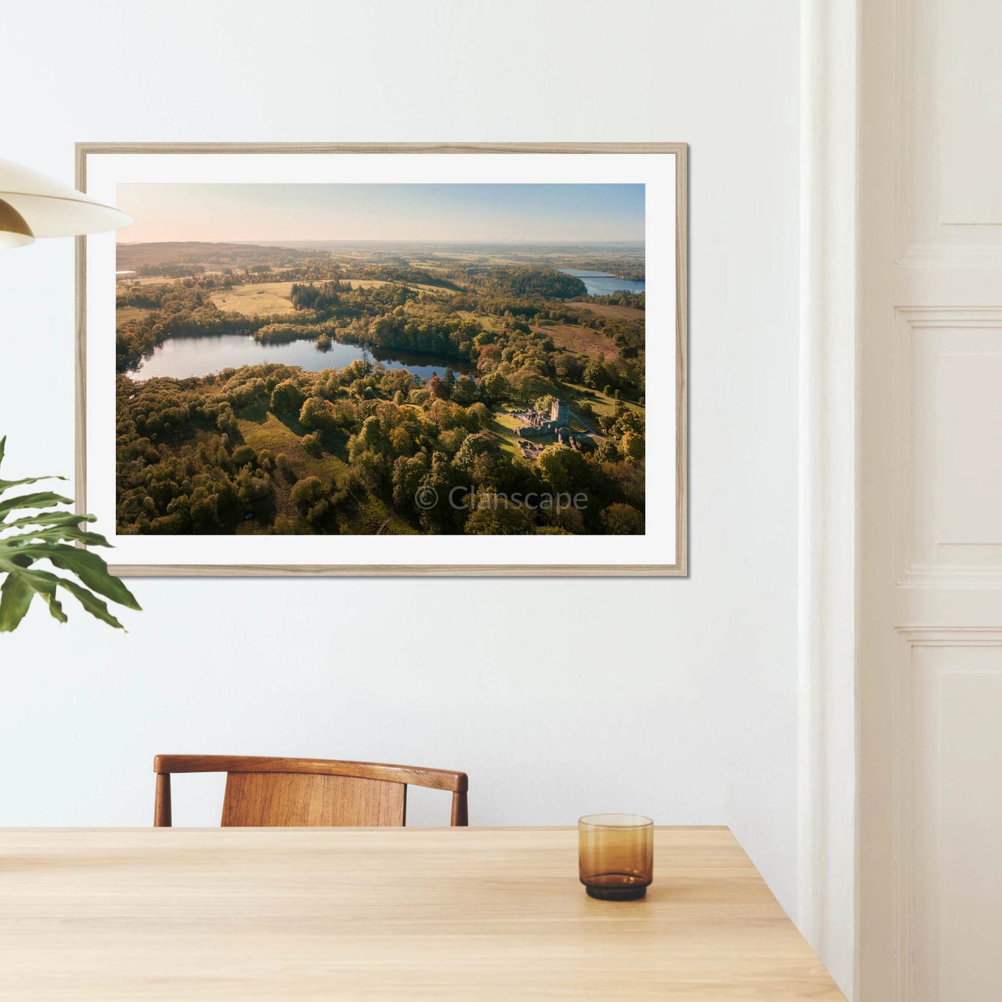 Clan Graham - Mugdock Castle - Framed Aerial Photo Print