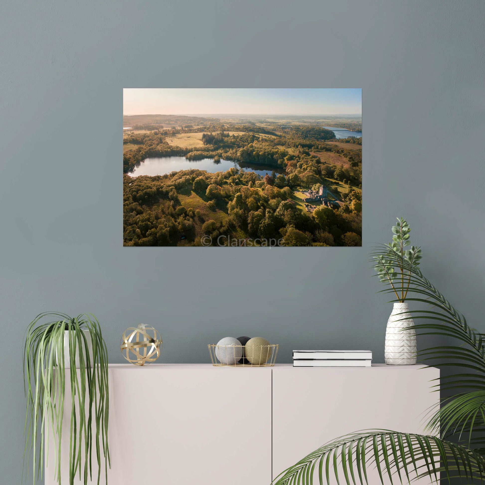 Clan Graham - Mugdock Castle - Aerial Photo Print