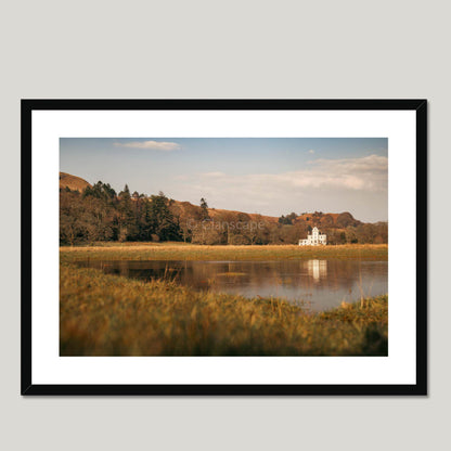 Clan MacLachlan - New Castle Lachlan - Framed & Mounted Photo Print 28"x20" Black