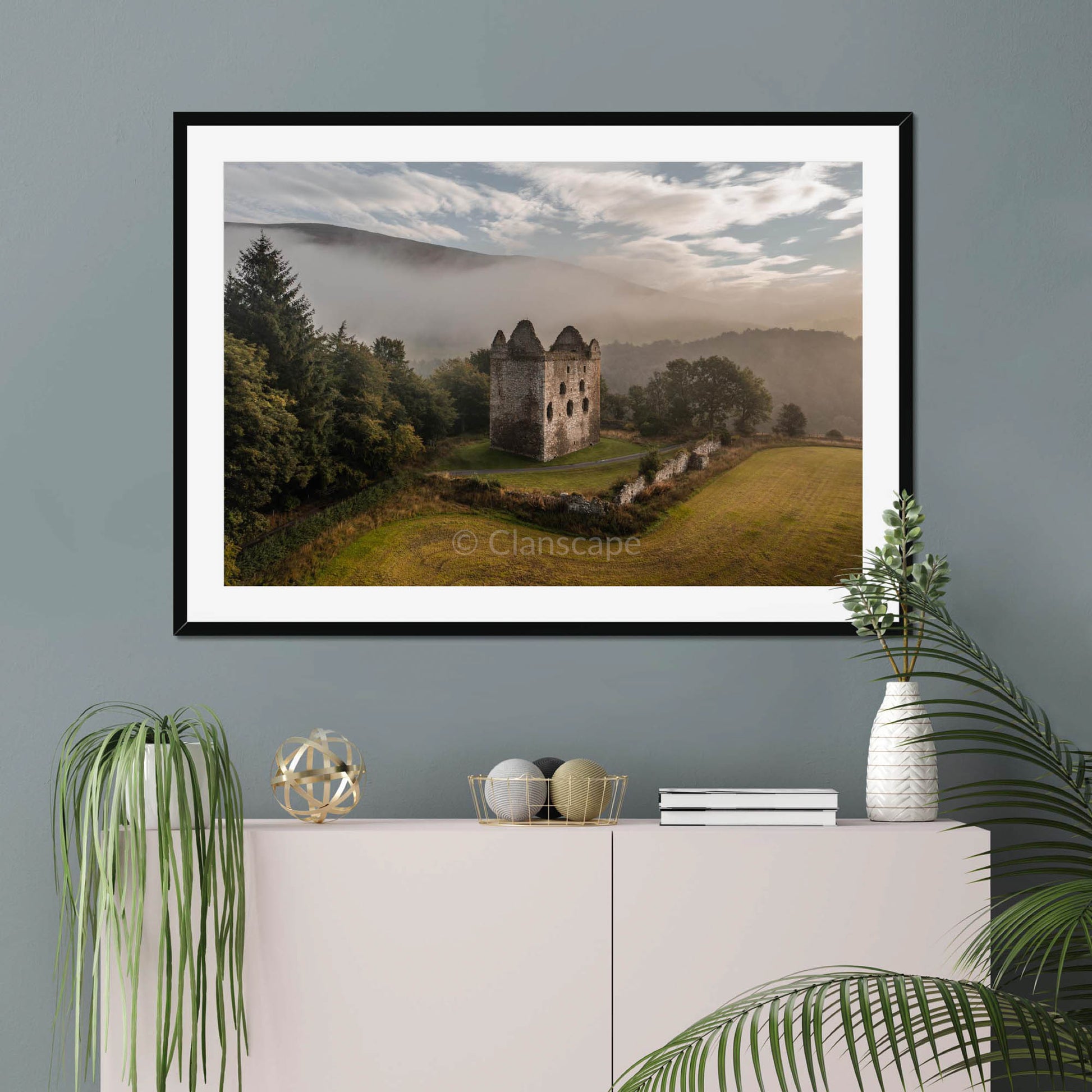 Clan Scott - Newark Castle - Framed & Mounted Photo Print