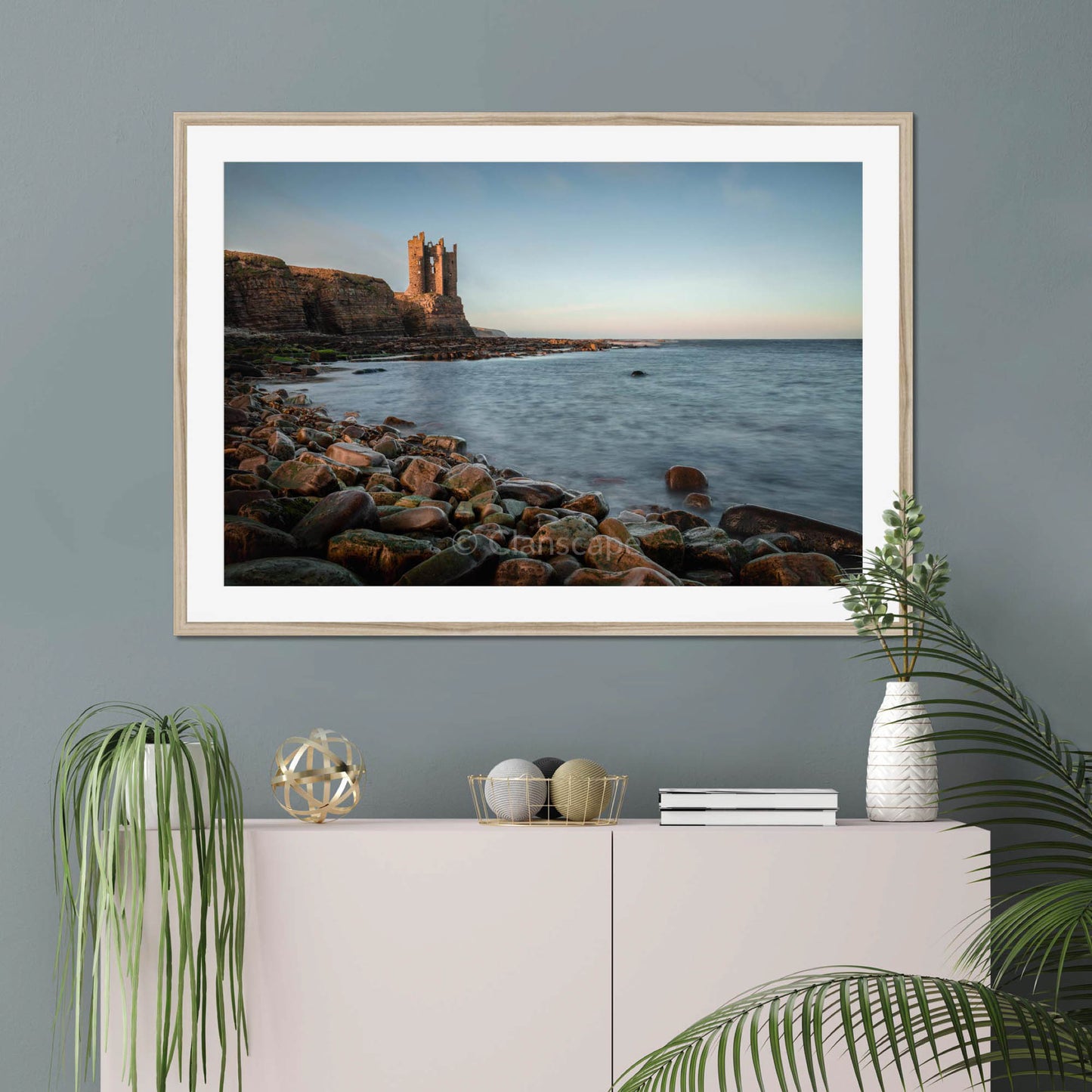 Clan Sinclair - Old Keiss Castle - Framed & Mounted Photo Print