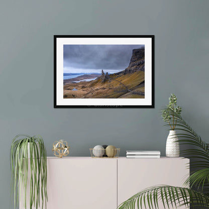 Clan MacDonald of Sleat - Old Man of Storr, Isle of Skye - Framed & Mounted Photo Print