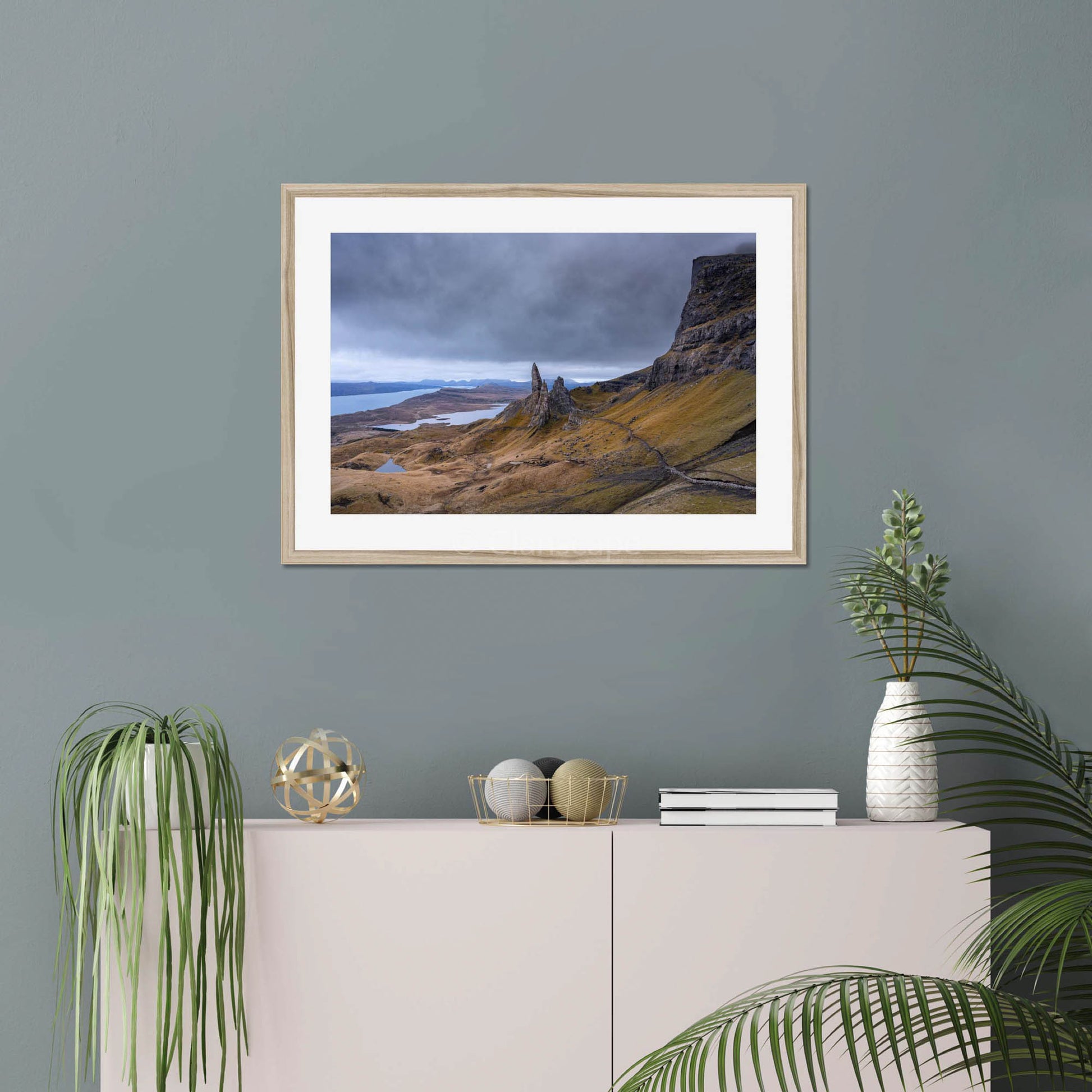 Clan MacDonald of Sleat - Old Man of Storr, Isle of Skye - Framed & Mounted Photo Print