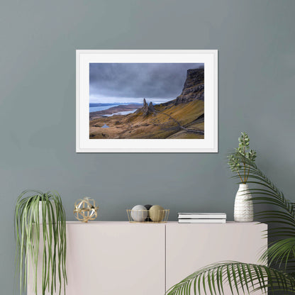 Clan MacDonald of Sleat - Old Man of Storr, Isle of Skye - Framed & Mounted Photo Print