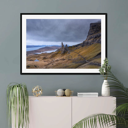 Clan MacDonald of Sleat - Old Man of Storr, Isle of Skye - Framed & Mounted Photo Print