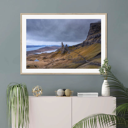 Clan MacDonald of Sleat - Old Man of Storr, Isle of Skye - Framed & Mounted Photo Print