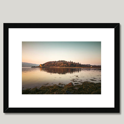 Clan MacLachlan - Old & New Castle Lachlan - Framed & Mounted Photo Print 16"x12" Black