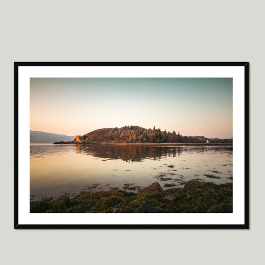 Clan MacLachlan - Old & New Castle Lachlan - Framed & Mounted Photo Print 40"x28" Black
