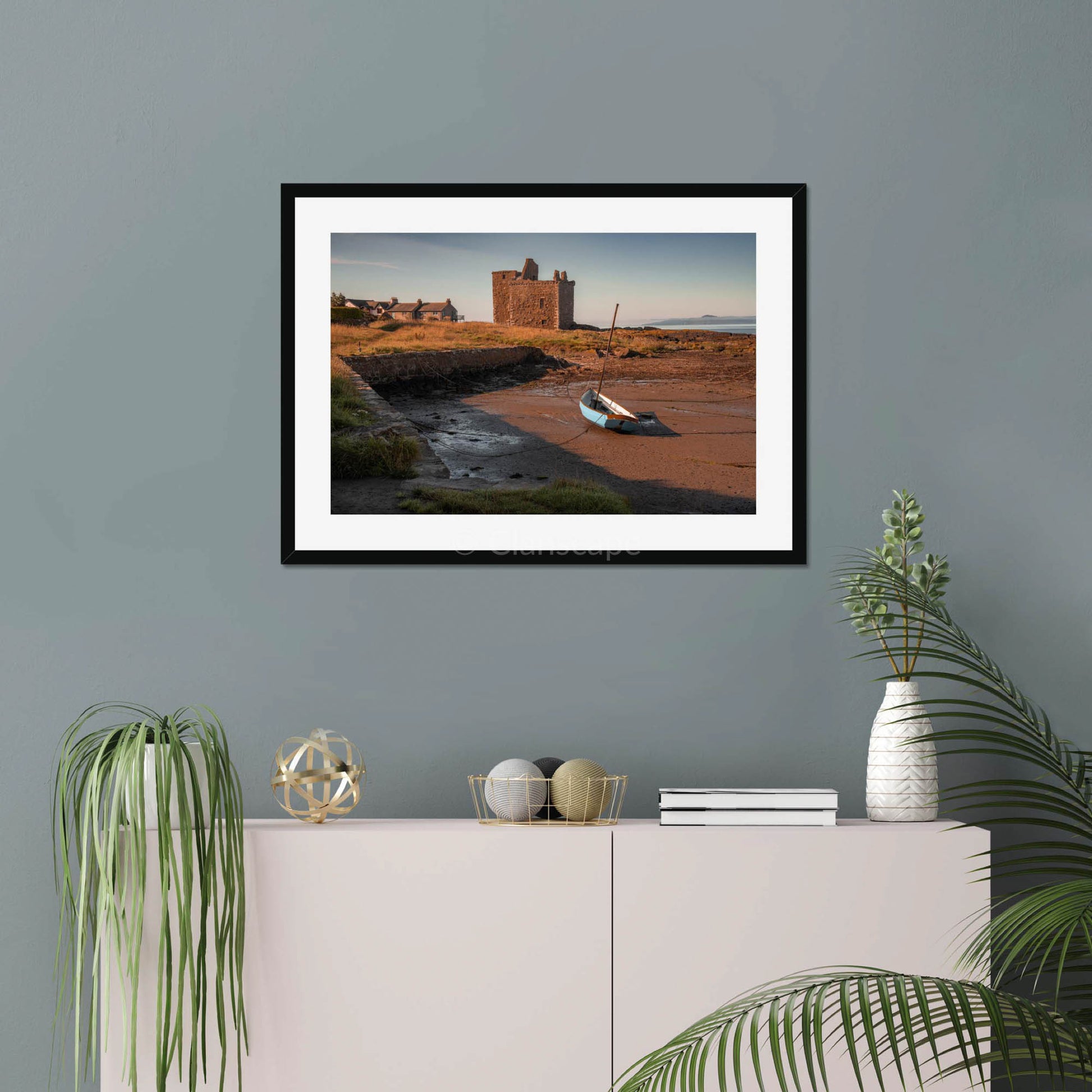 Clan Boyd - Portencross Castle - Framed & Mounted Photo Print