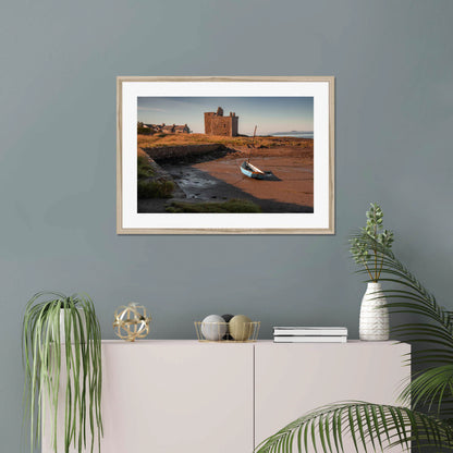 Clan Boyd - Portencross Castle - Framed & Mounted Photo Print