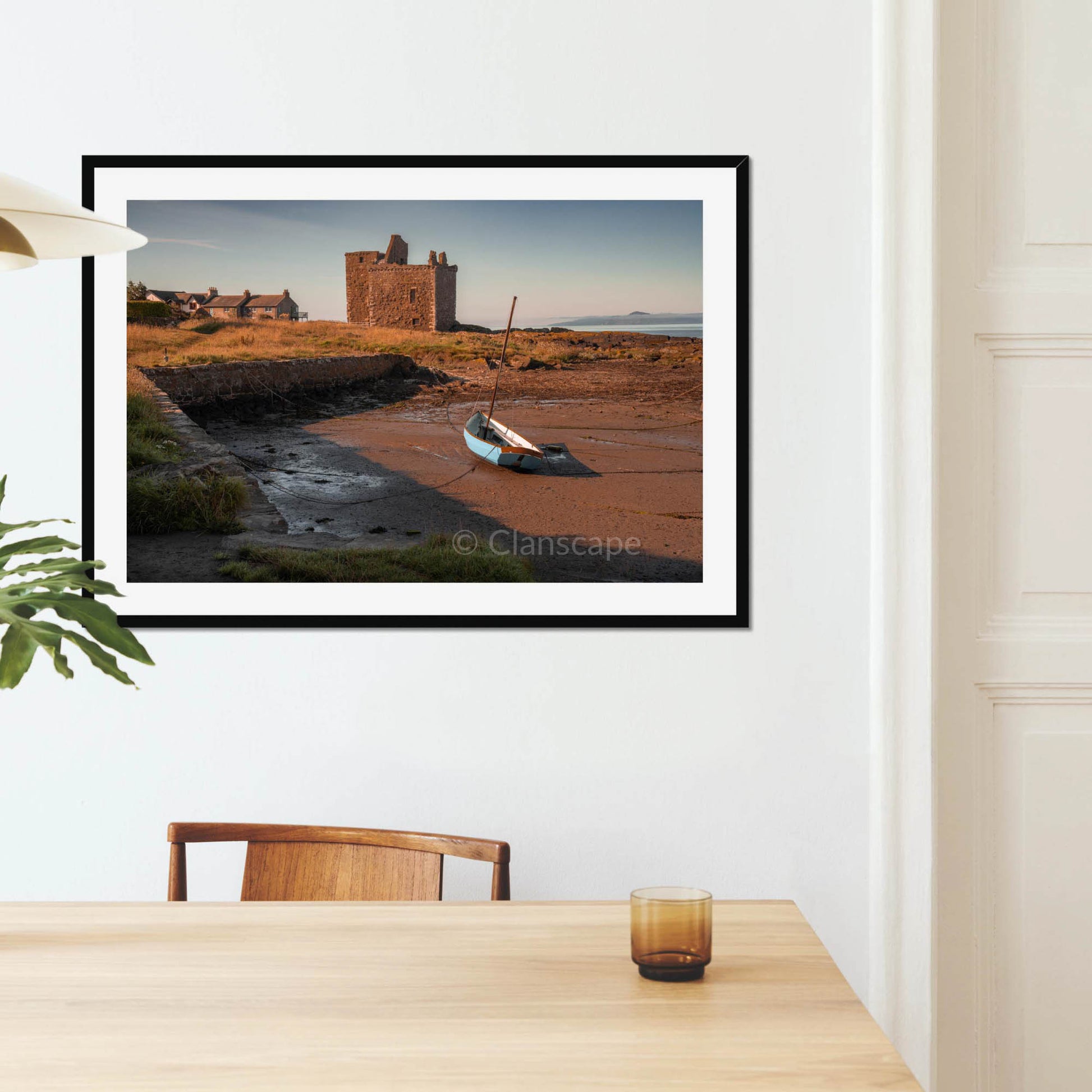 Clan Boyd - Portencross Castle - Framed & Mounted Photo Print