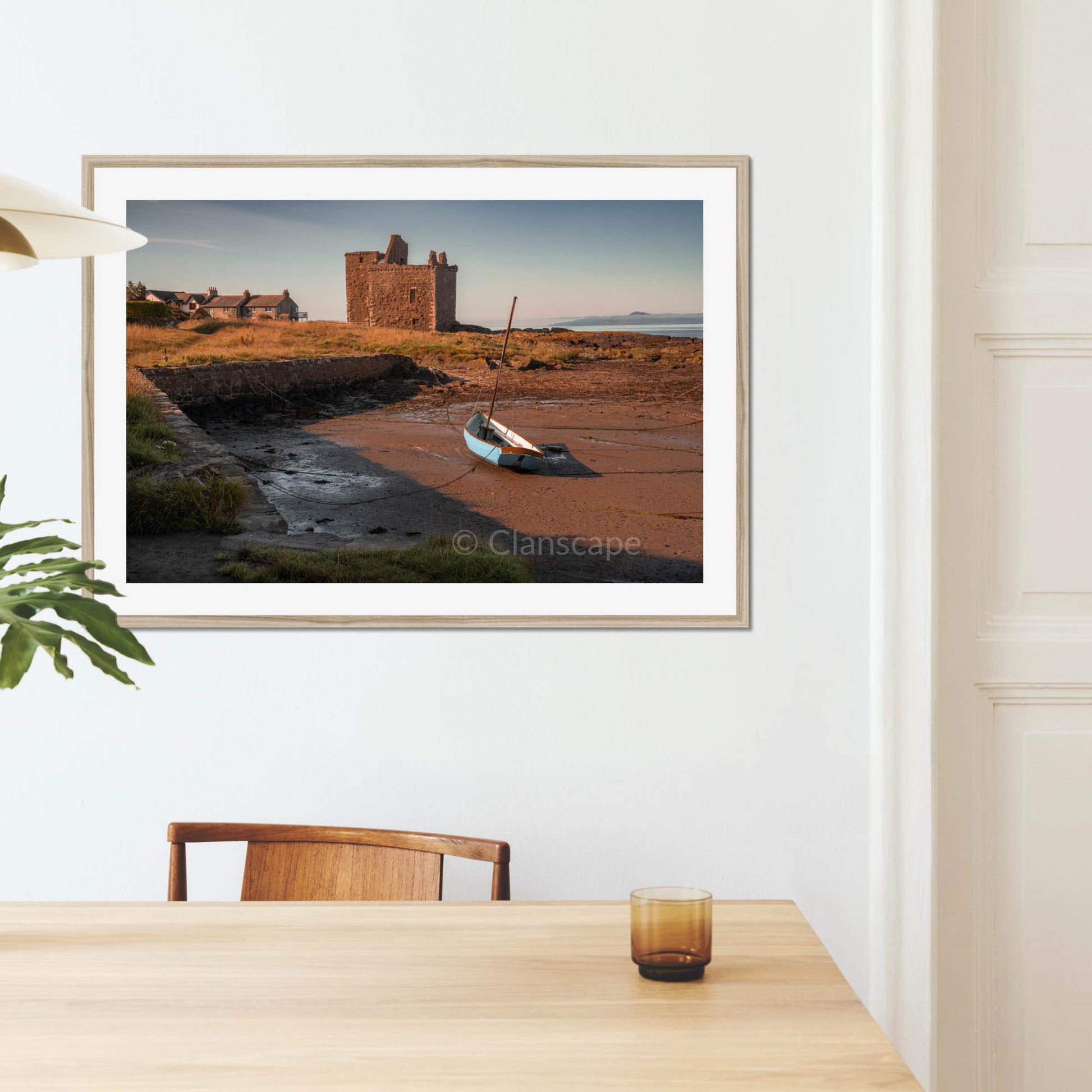 Clan Boyd - Portencross Castle - Framed & Mounted Photo Print