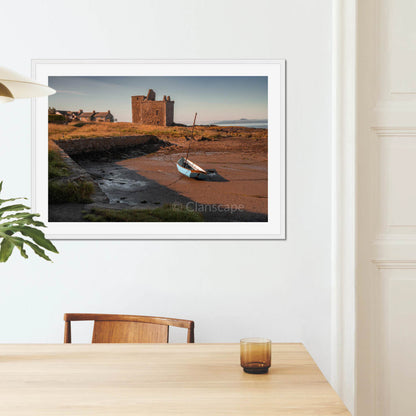 Clan Boyd - Portencross Castle - Framed & Mounted Photo Print