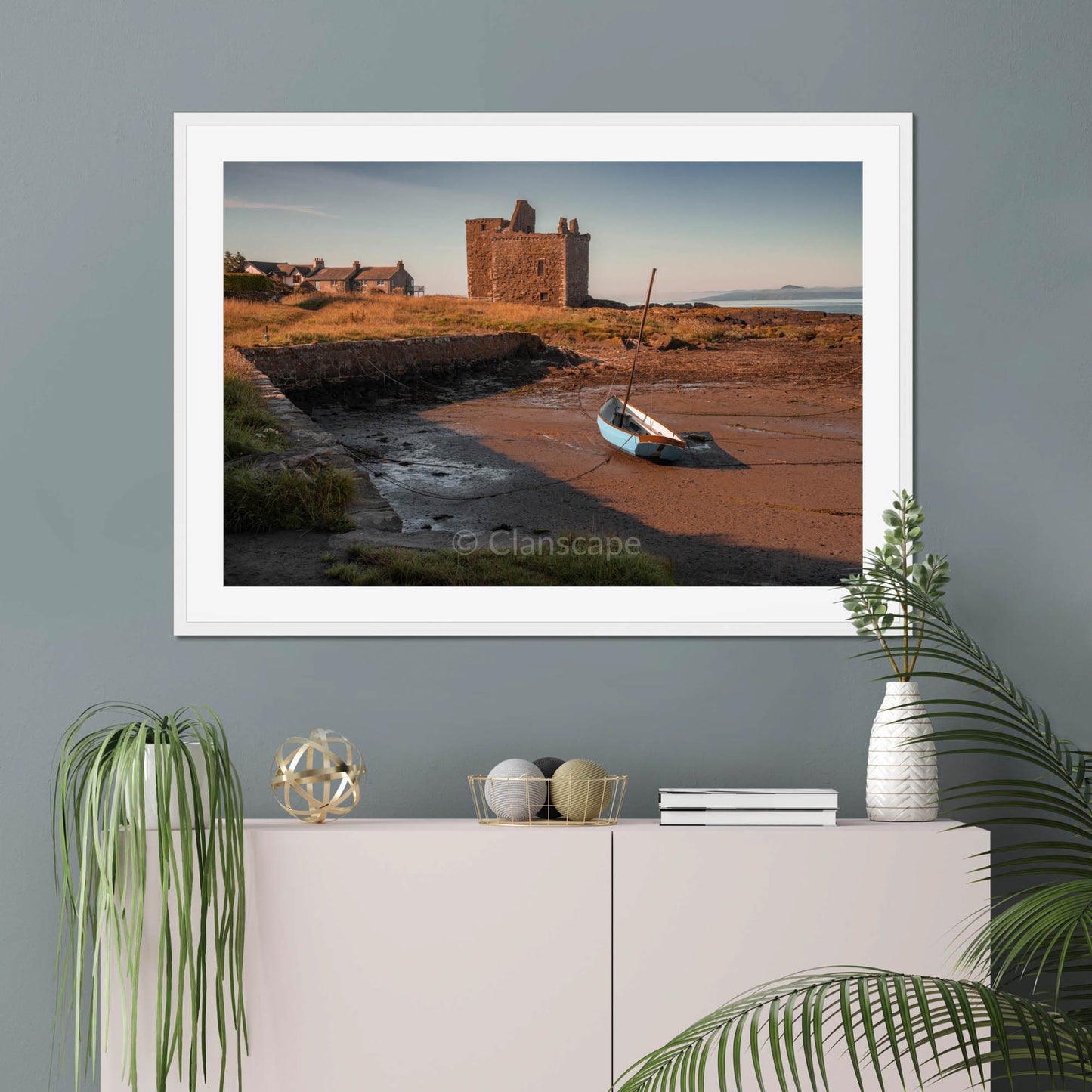 Clan Boyd - Portencross Castle - Framed & Mounted Photo Print