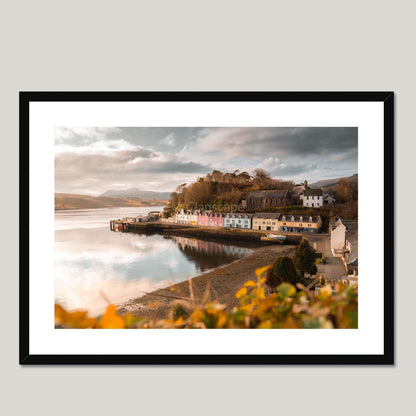 Clan MacNeacail - Portree, Isle of Skye - Framed & Mounted Photo Print 28"x20" Black