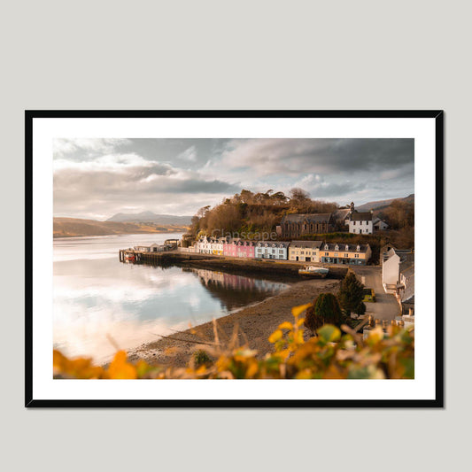 Clan MacNeacail - Portree, Isle of Skye - Framed & Mounted Photo Print 40"x28" Black