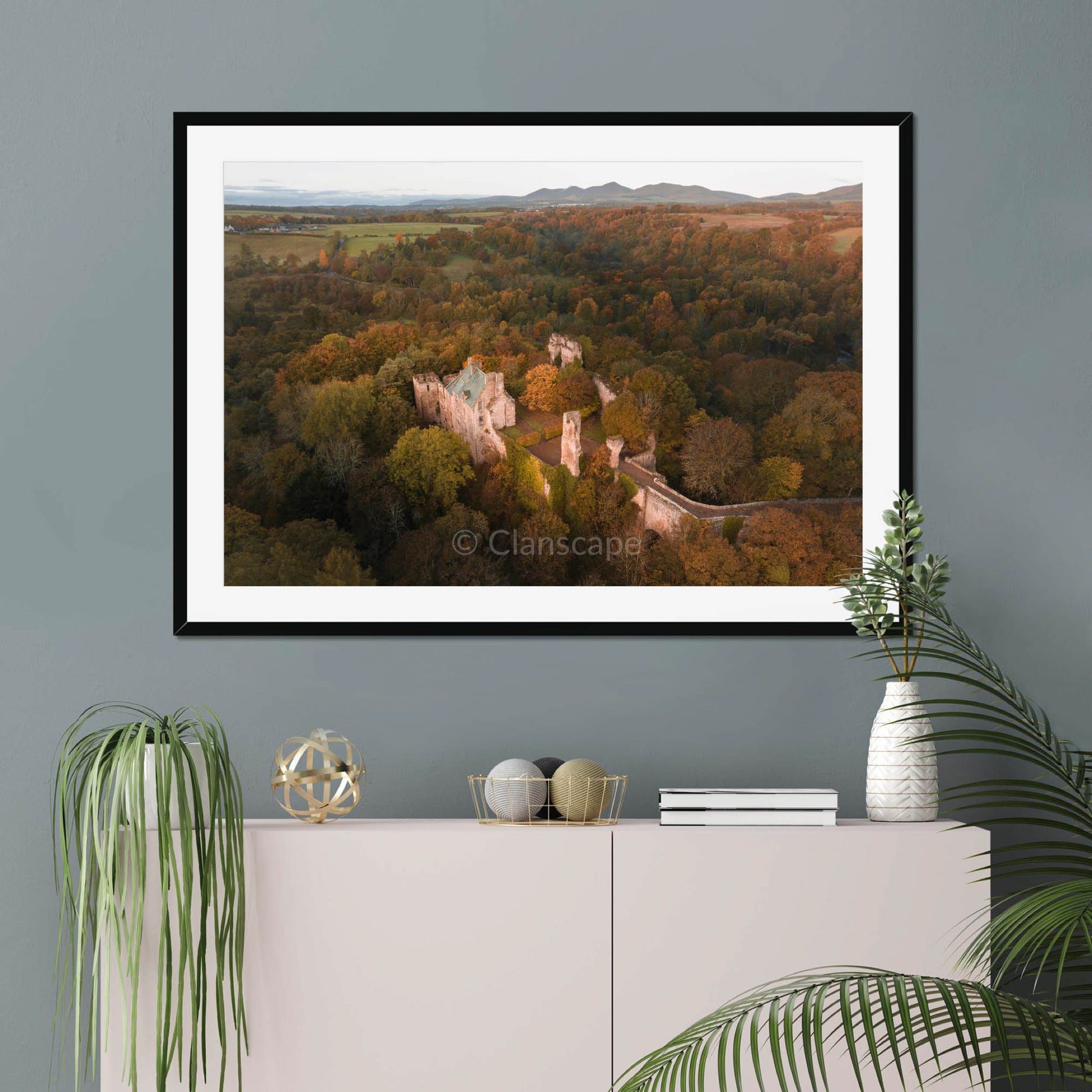 Clan Sinclair - Rosslyn Castle - Framed & Mounted Photo Print