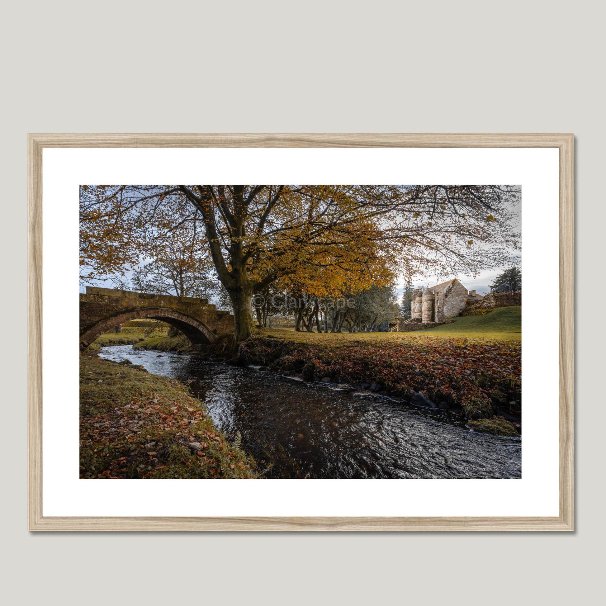 Clan Muir - Rowallan Castle - Framed & Mounted Photo Print 28"x20" Natural