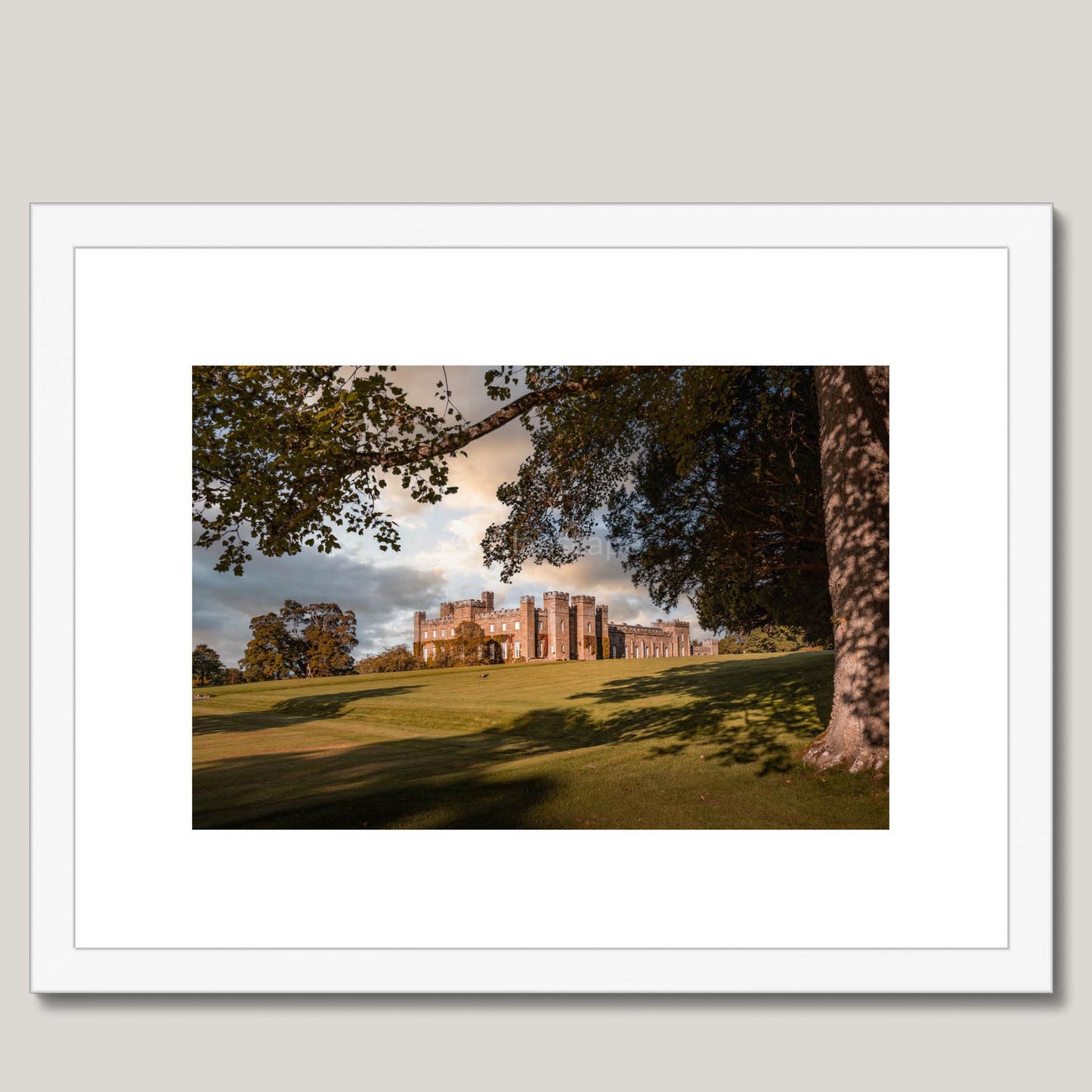 Clan Murray - Scone Palace - Framed & Mounted Photo Print 16"x12" White