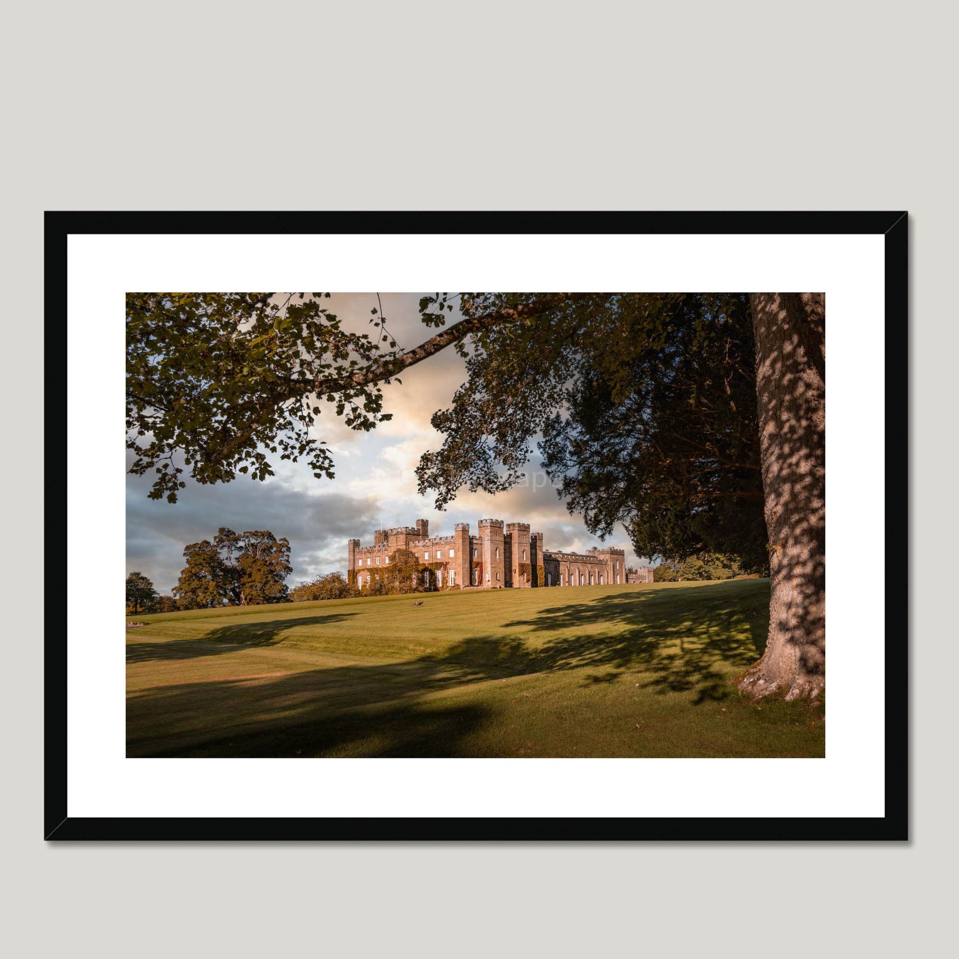 Clan Murray - Scone Palace - Framed & Mounted Photo Print 28"x20" Black