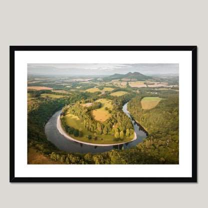 Clan Scott - Scott’s View - Framed & Mounted Photo Print 28"x20" Black