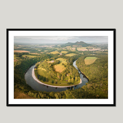 Clan Scott - Scott’s View - Framed & Mounted Photo Print 40"x28" Black