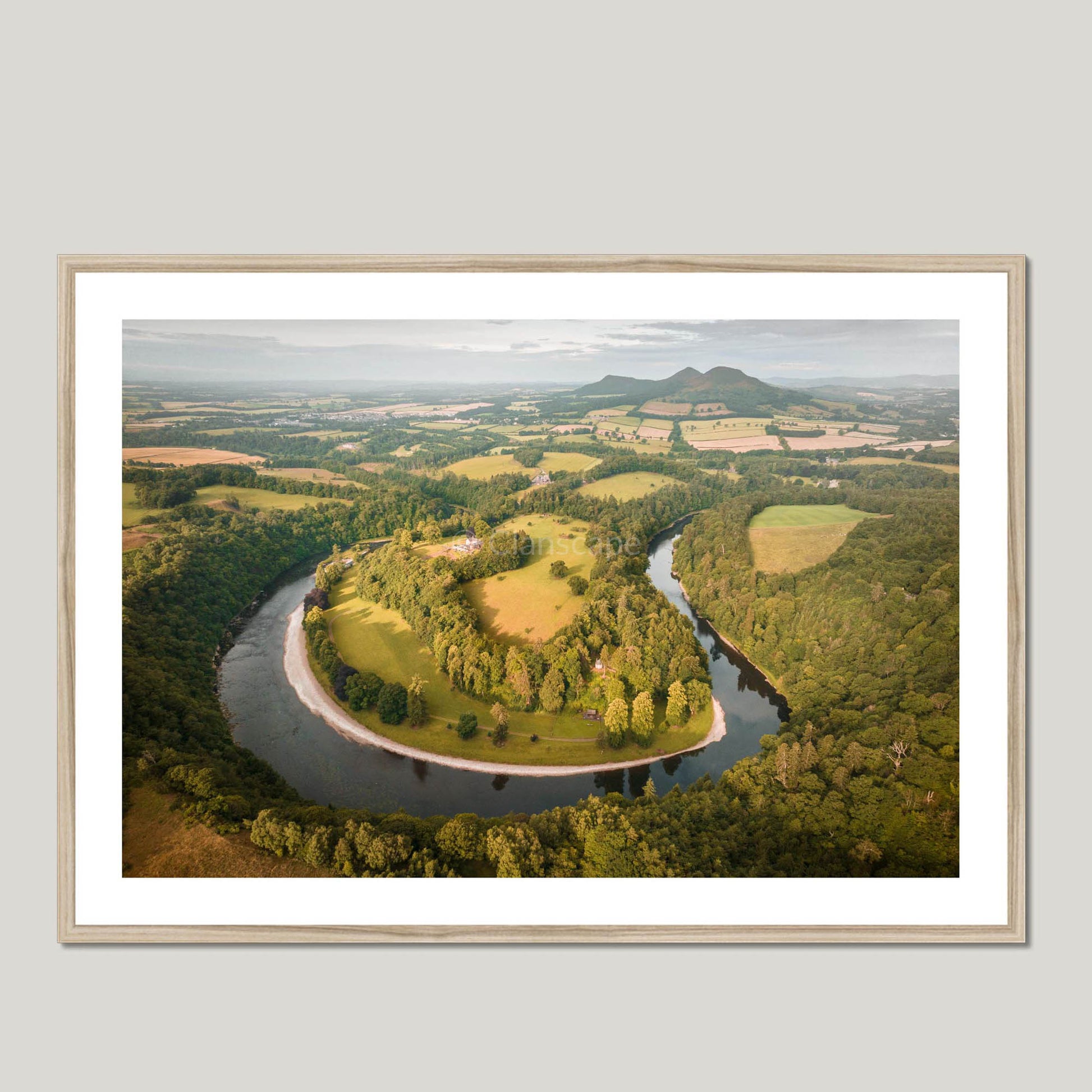 Clan Scott - Scott’s View - Framed & Mounted Photo Print 40"x28" Natural