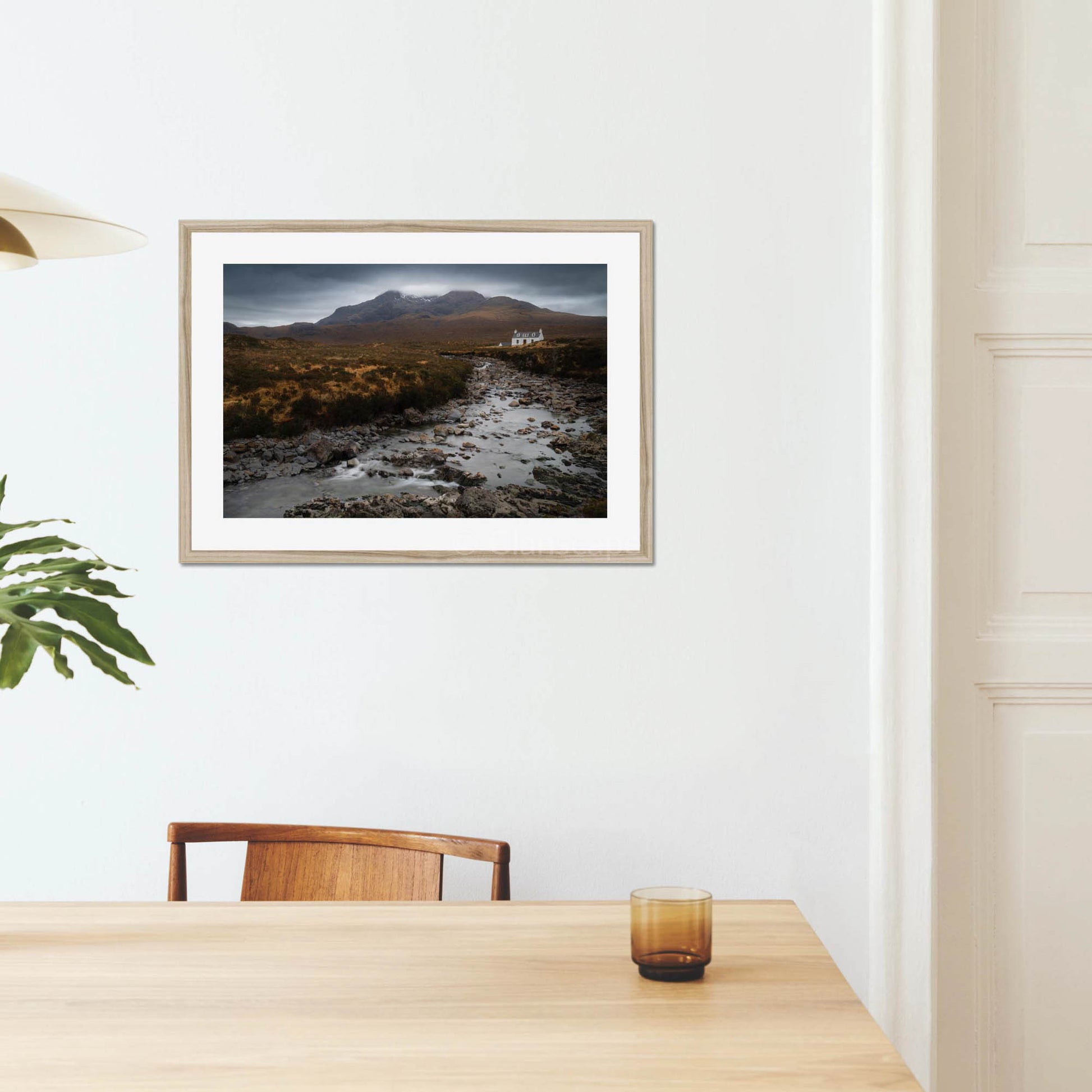 Clan Mackinnon - Allt Dearg Cottage and Sgùrr nan Gillean - Framed & Mounted Photo Print